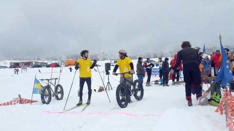 Depart de ski-fatbike