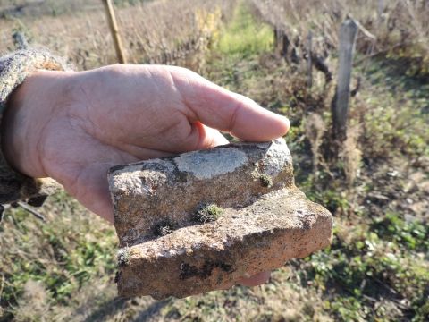 Tuile romaine sur le site de Drôme-Laveyrune