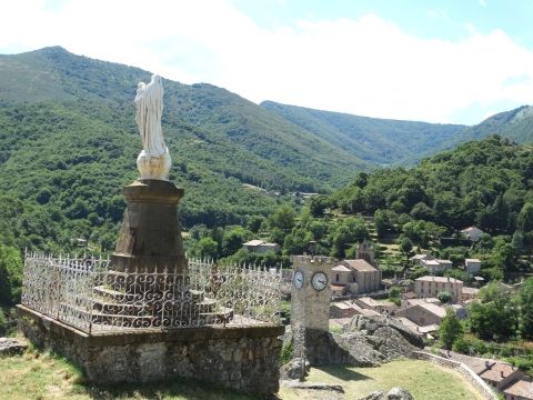 vierge, horloge, église